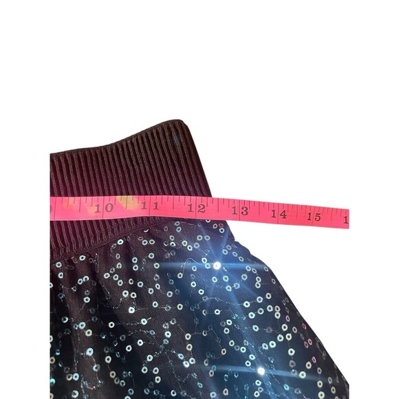 NECESSARY OBJECTS Ady Gluck-Frankel Women's XS/Small Sequin Skirt Y2K Pull On - Picture 8 of 10